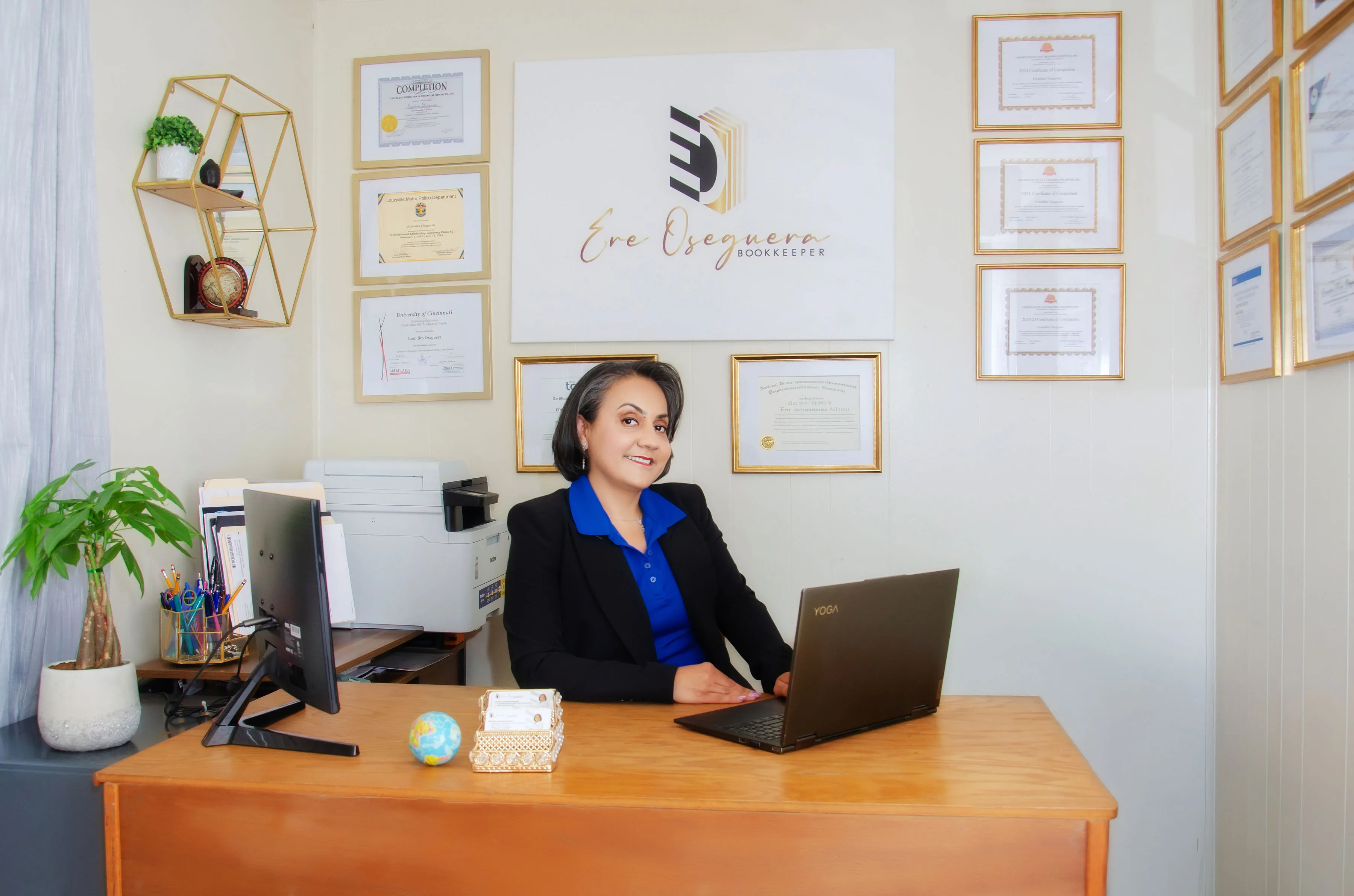 Professional workspace for business services